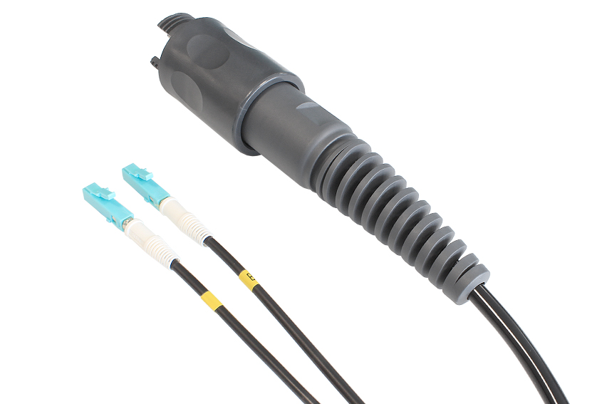 2 Channel Plug to LC Connector Cable Assembly