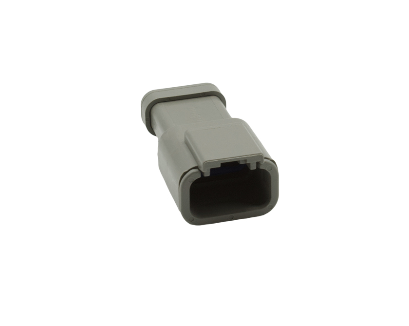 3 Contacts Female Miniature Rectangular Grey Connector - PEC