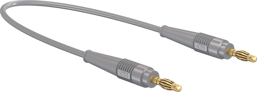 4 mm connecting lead 150 cm grey - LK410L-41/A grey