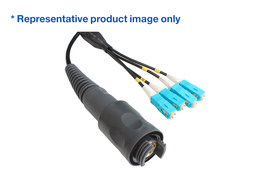 4 Channel Plug to SC Connector Cable Assembly