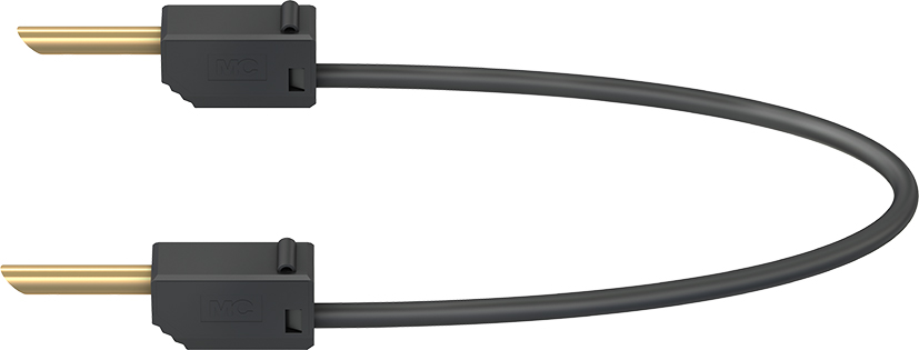 2 mm connecting lead 15 cm black - LK2-F black
