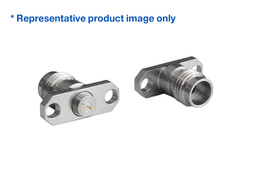 2.4mm Jack Straight 2 Hole Flange RF Connector