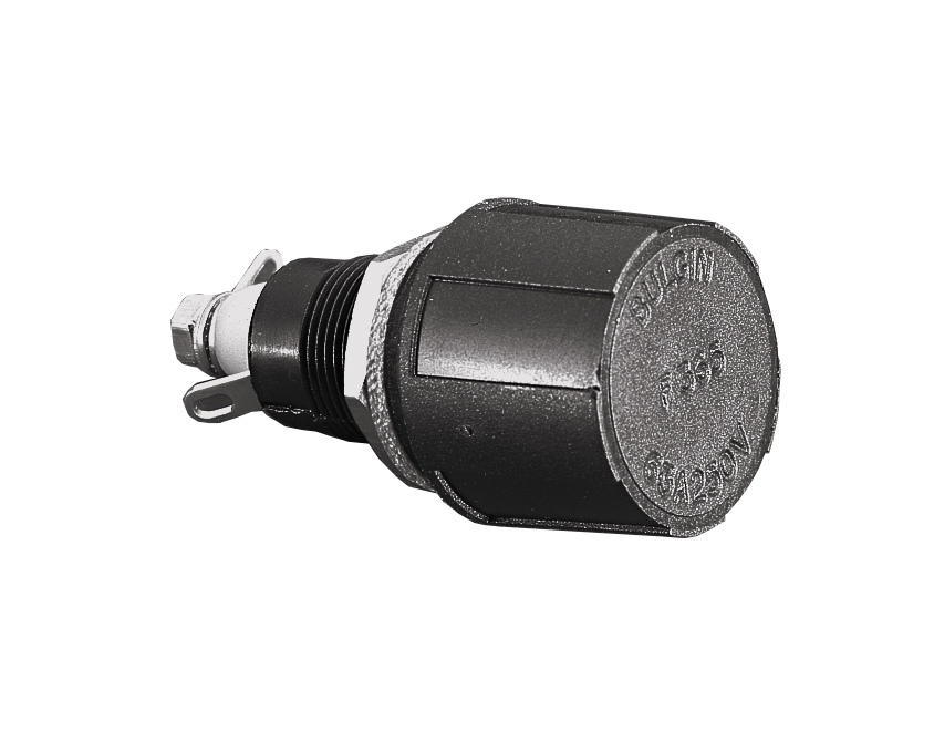 Fuseholder Protection Category PC1 IP66 Sealed Panel Mount Silicone O Ring Solder Tag Termination 5mm x 20mm Fuse Screw Cap Carrier Hand Release