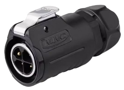 LP20 4pin male plug Quick lock IP67 plastic+metal