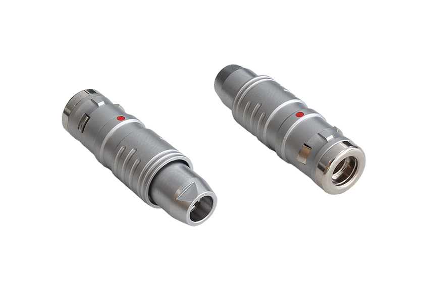2 Contacts Straight Plug 0Y Series Push Pull Connector