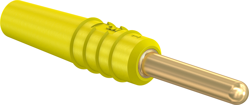 2 mm plug complete yellow - SLS2-S yellow