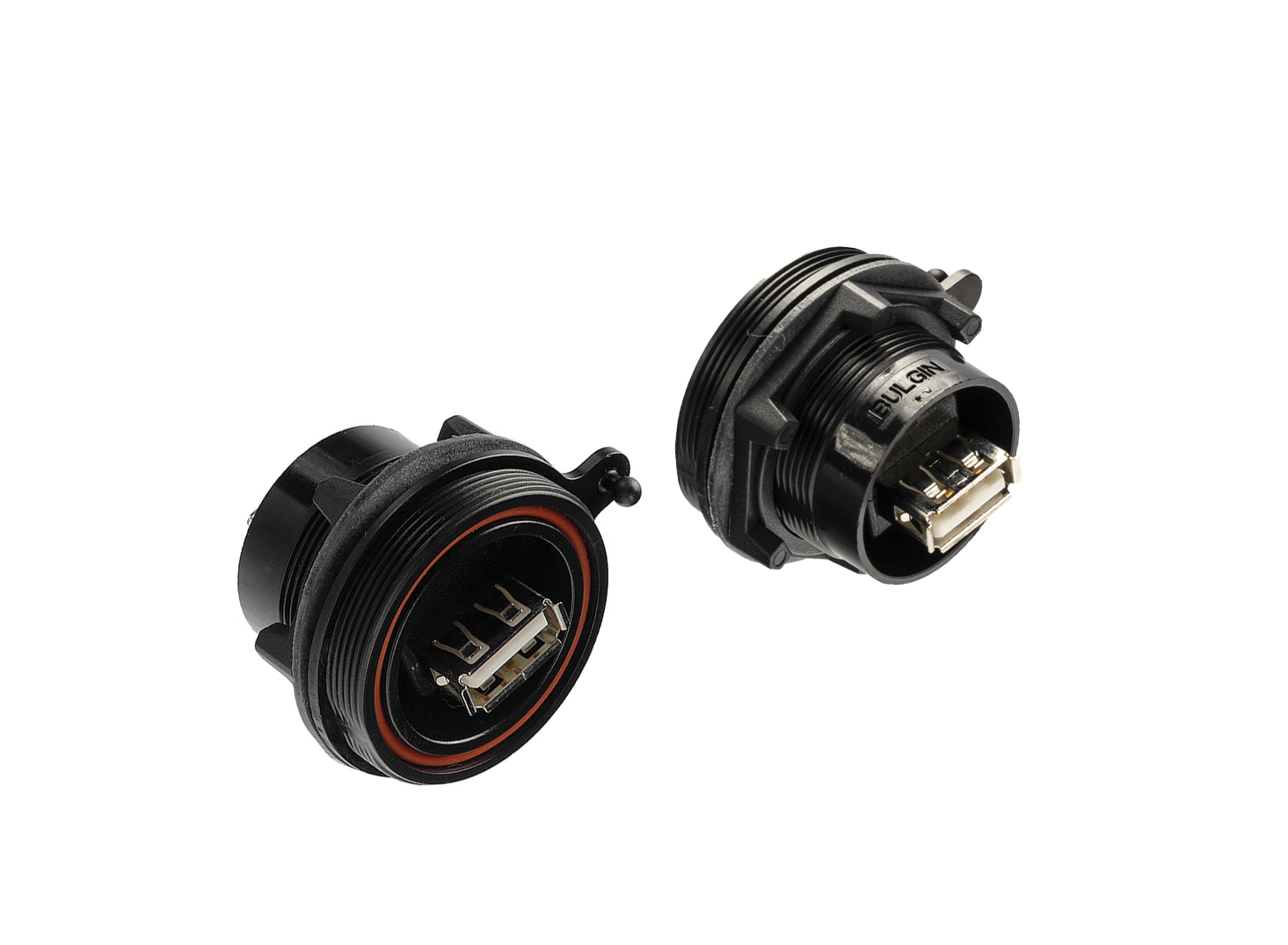 Front Panel Mount Connector PX0842 Series USB 2.0 Sealed A Socket Front of Panel to Standard B Socket Rear of Panel