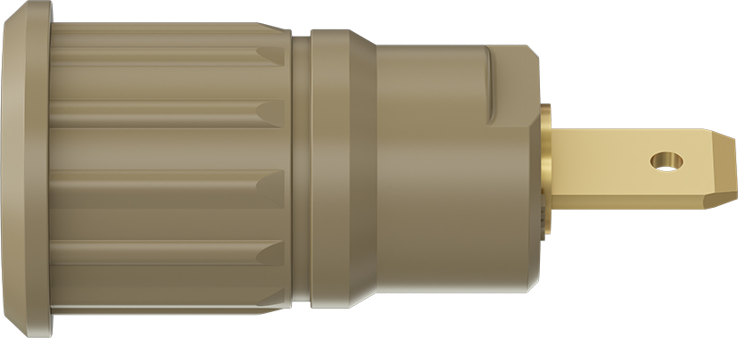 4 mm safety socket brown - SEB4-F brown