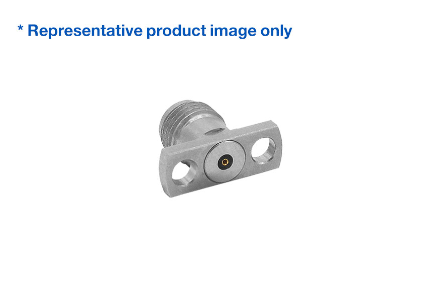 2.92mm Jack Straight 2 Hole Flange RF Connector