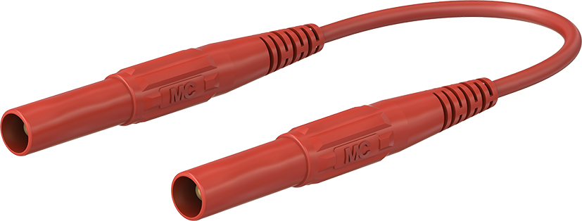 4 mm safety test lead 200 cm red - XMF-418 red
