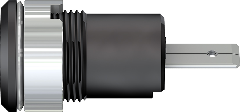 4 mm safety socket black - SLB4-F/A black