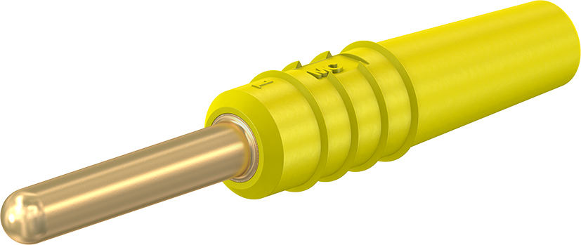 2 mm plug complete yellow - SLS2-S yellow