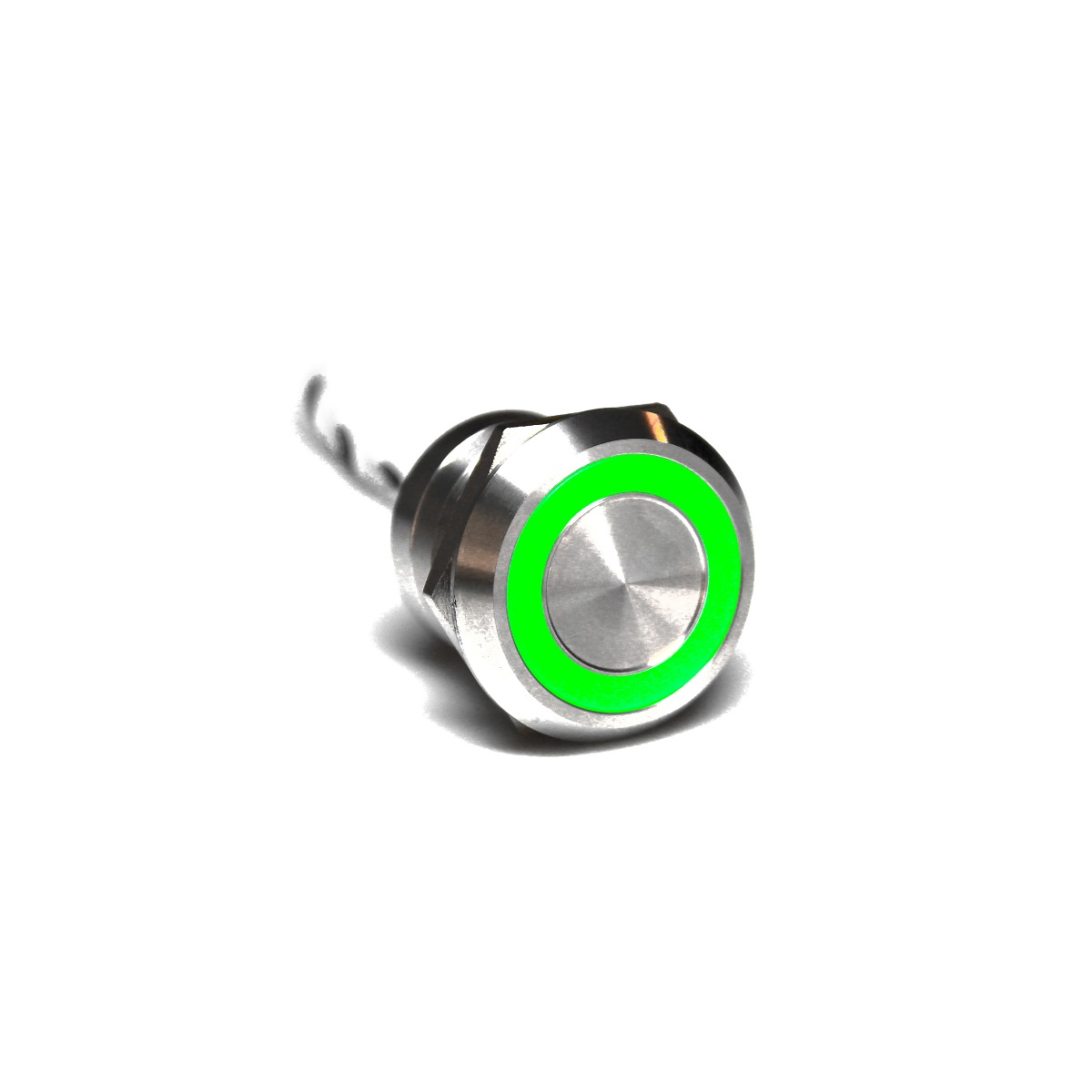 Capacitive switch, 25 mm, Normally Open ,Stainless Steel ,Natural ,Red & Green LED ,12 VDC