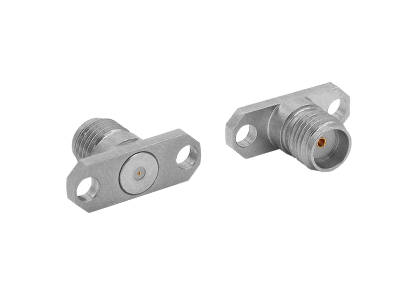 SMA Straight Jack 2 Hole Flange RF Connector