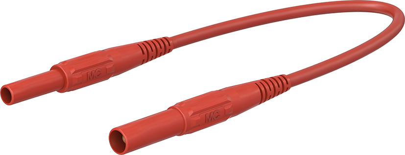 4 mm safety test lead 100 cm red - XKF-414 red