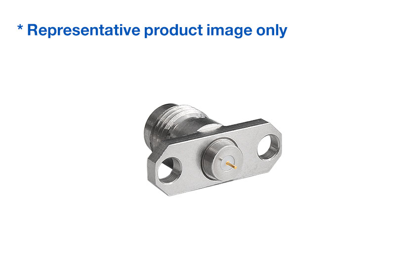 2.4mm Jack Straight 2 Hole Flange RF Connector