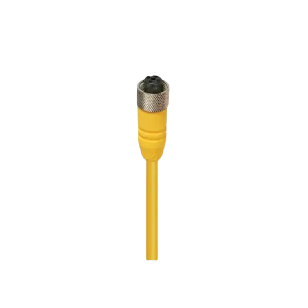 M12 A-coded female yellow body PVC Yellow.png