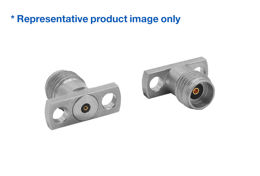 2.92mm Jack Straight 2 Hole Flange RF Connector
