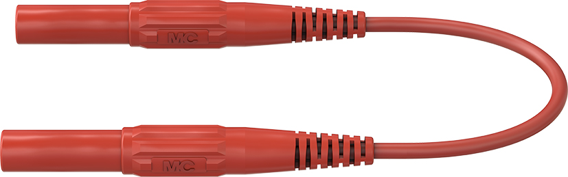 4 mm safety test lead 200 cm red - XMF-418 red