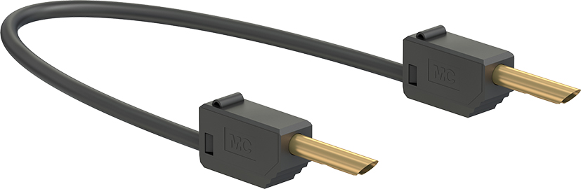 2 mm connecting lead 15 cm black - LK2-F black