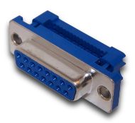15 Pol. Vrouwelijke D-sub voor platte lintkabel