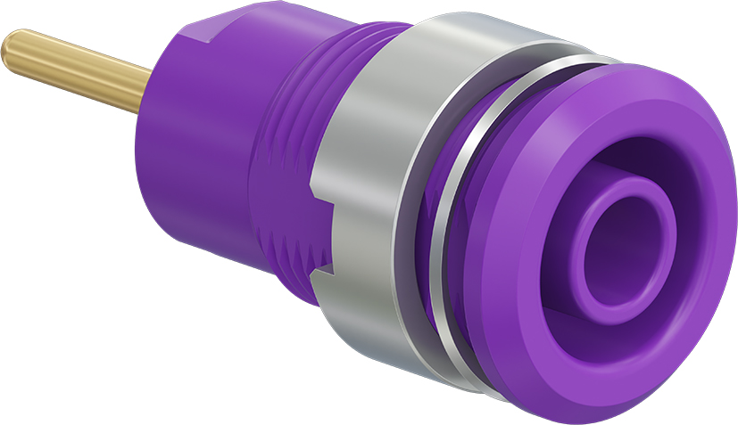 4 mm safety socket violet - SLB4-R violet