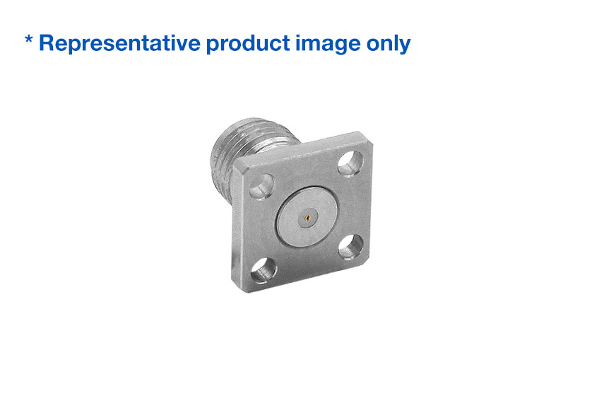SMA Straight Plug 4 Hole Flange RF Connector