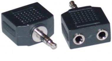 Adapter 3.5 mm Stereo Male - 2 x 3.5 mm Stereo Female