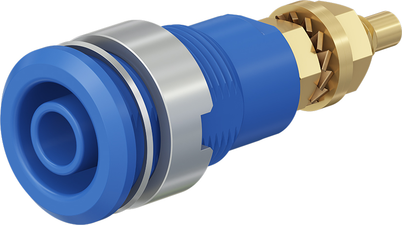 4 mm safety socket blue - SLB4-G blue