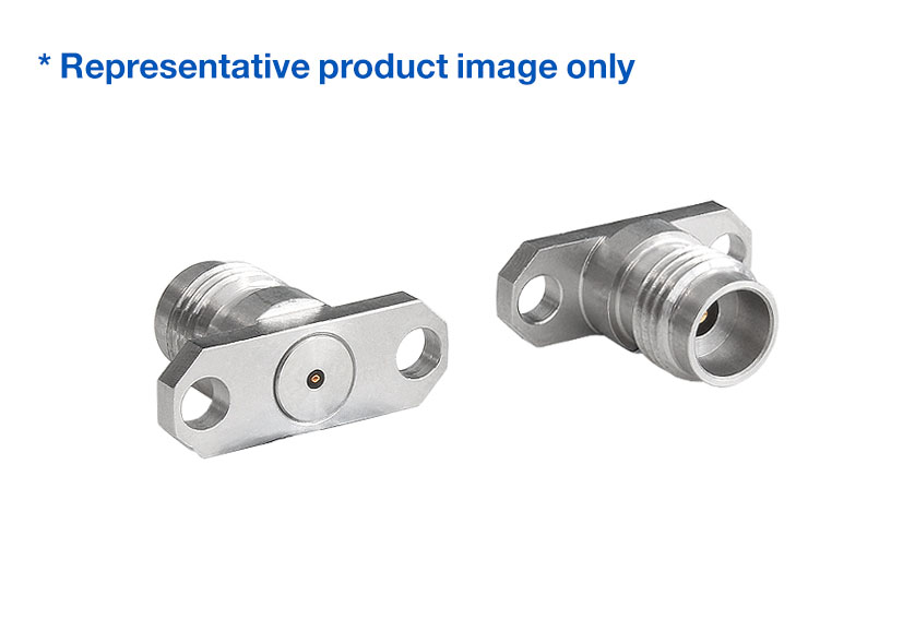 2.4mm Jack Straight 2 Hole Flange RF Connector