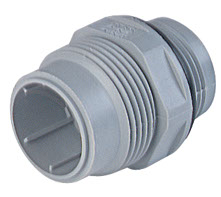 Male receptacle connector with contact