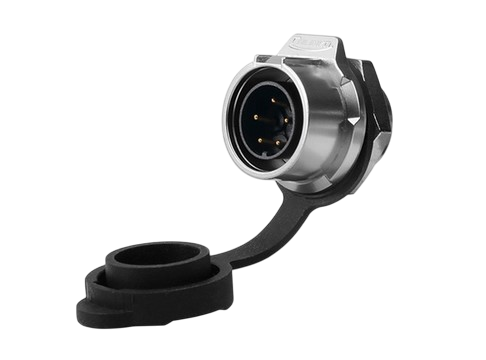 LP16 5-pins mannelijk enkel gat Chassisdeel metaal