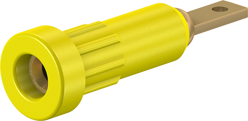 2 mm socket yellow - EB2 yellow