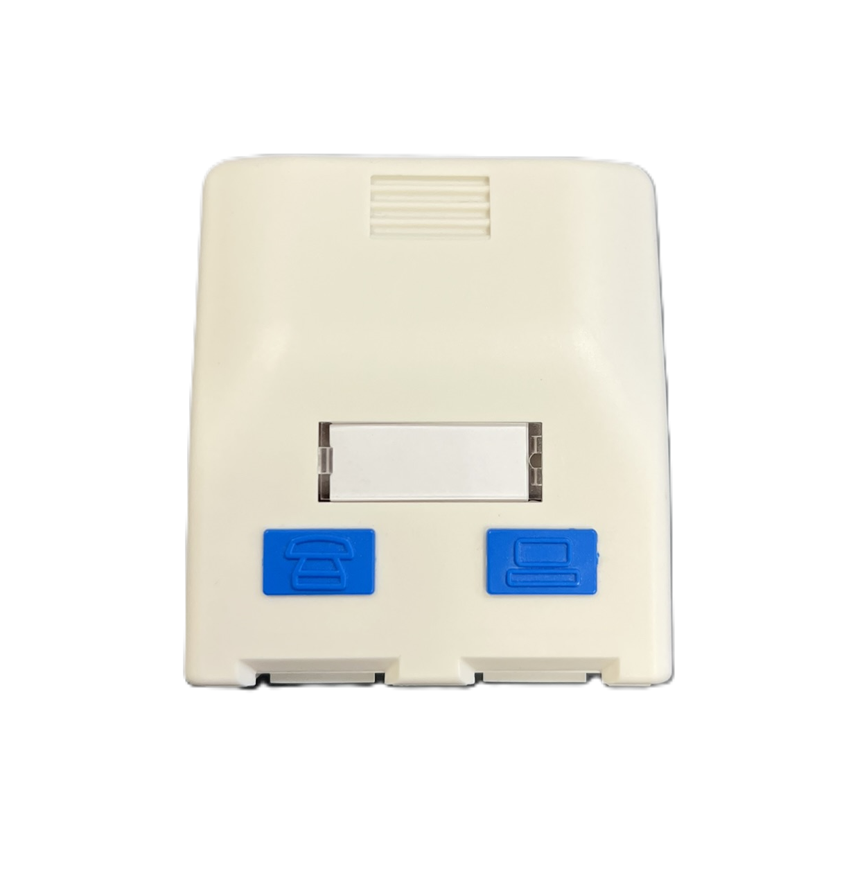 Low data wall socket for 2 Keystone /RJ45/ RJ11