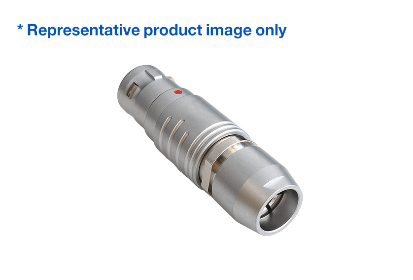 6 Contacts Straight Plug 3X Series Push Pull Connector