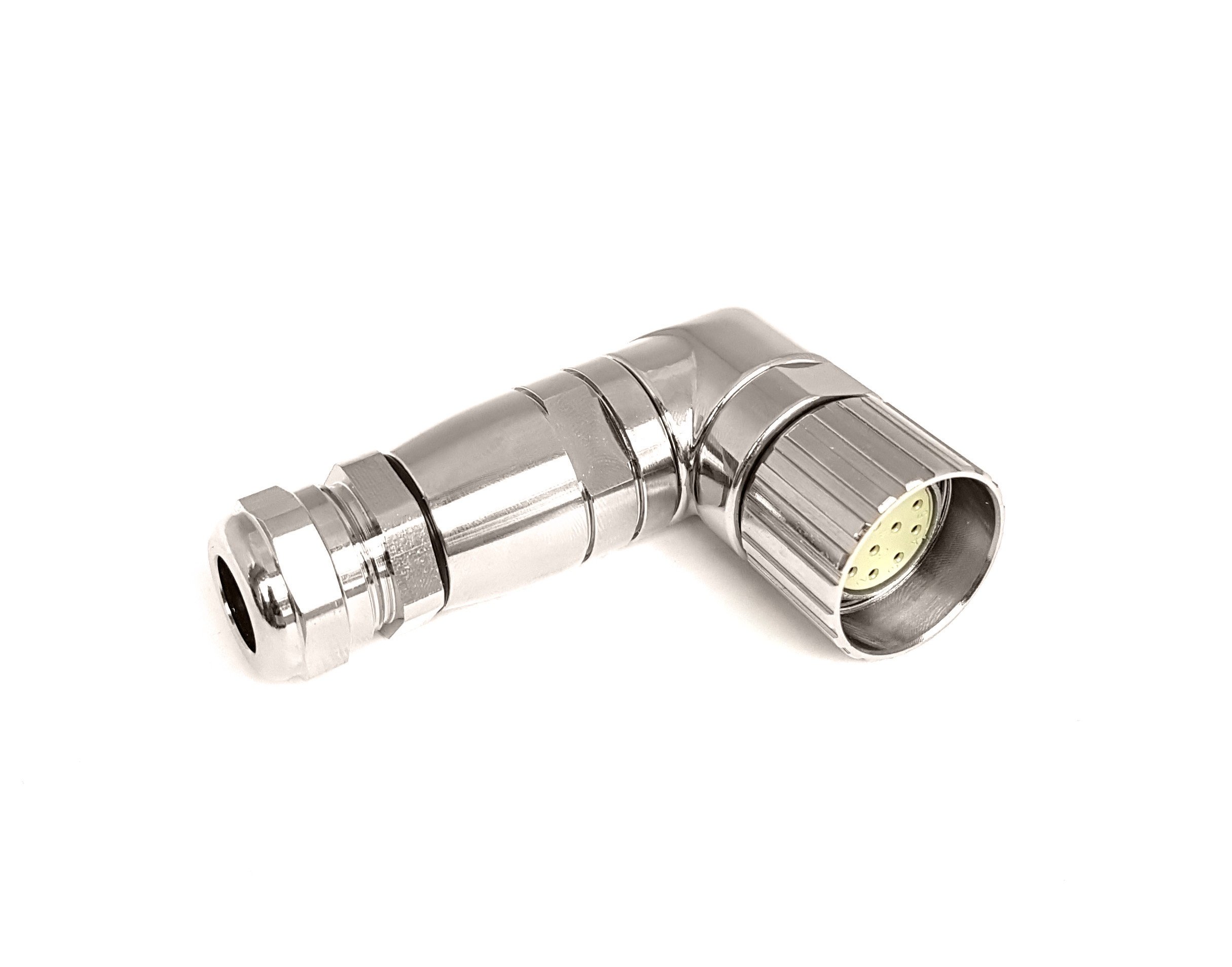 M23 Series Female Right-Angle Flex Body Connectors