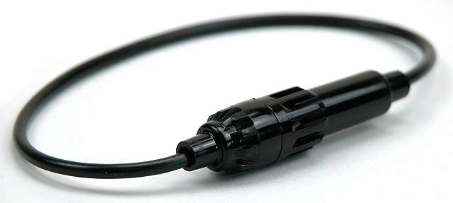 High Temperature Fuse holder with cable 200mm - Fuse 5,2x20mm