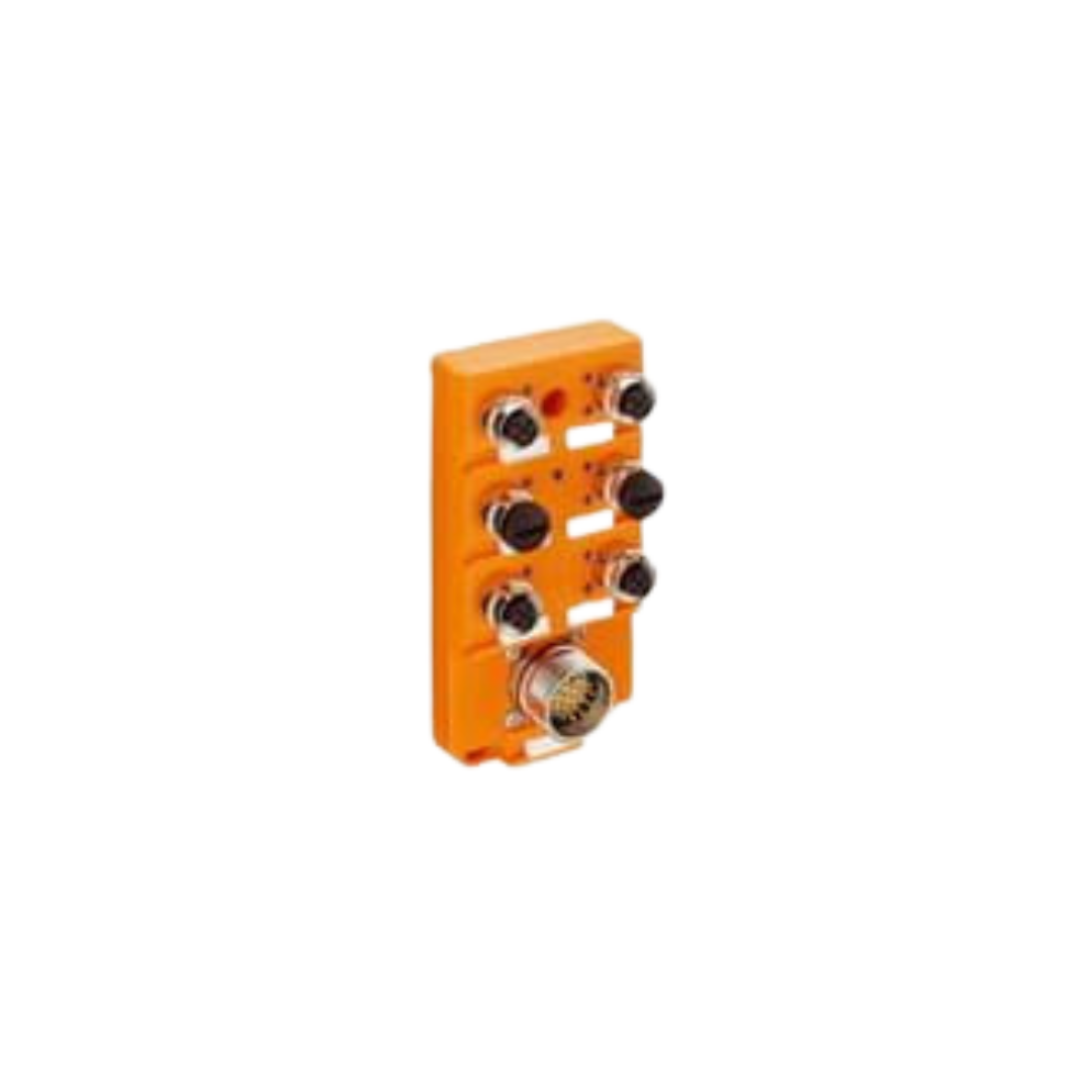 6 ports M12 Actuator  Sensor Distribution With LED Box with M23 Quick-Disconnect for control cable.png
