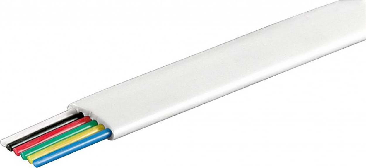 Modular Flat cable 6P. WT 100 Mtr.