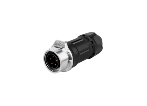 LP16 5-polige vrouwelijke contra-stekker In-Lijn Snelle vergrendeling IP67 plastic+metaal