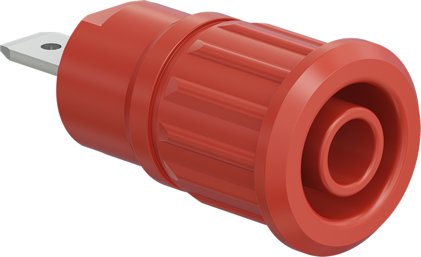 4 mm safety socket red - SEB4-F/N red