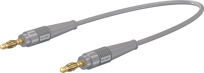 4 mm connecting lead 150 cm grey - LK410L-41/A grey
