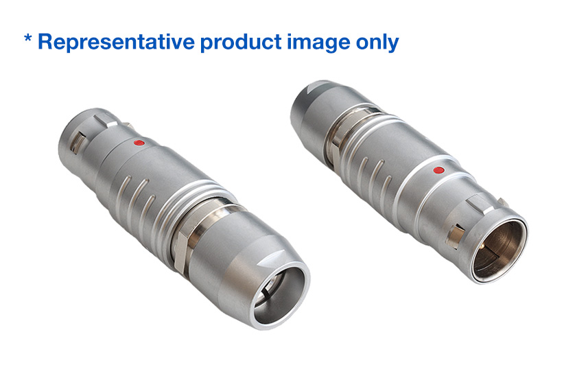 6 Contacts Straight Plug 3X Series Push Pull Connector