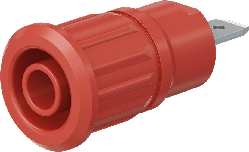 4 mm safety socket red - SEB4-F/N red