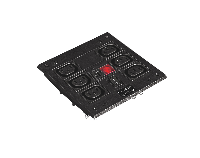 PXD500 6 Shuttered Outlet Switched Fused With Neon Indicator