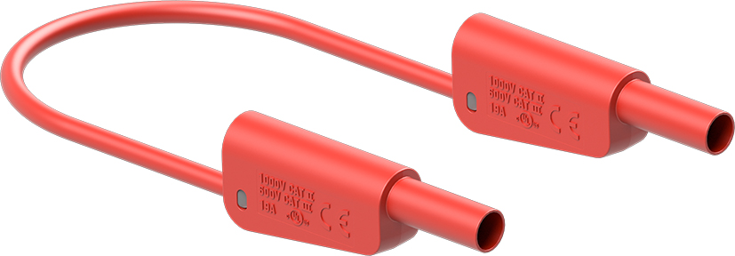 4 mm safety test lead 100 cm red - SLK-4A-F10 red