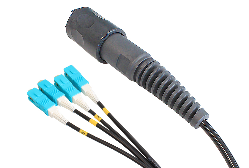 4 Channel Plug to SC Connector Cable Assembly