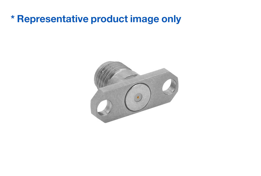 SMA Straight Jack 2 Hole Flange RF Connector