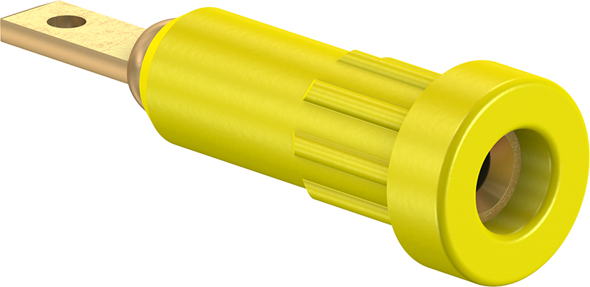 2 mm socket yellow - EB2 yellow