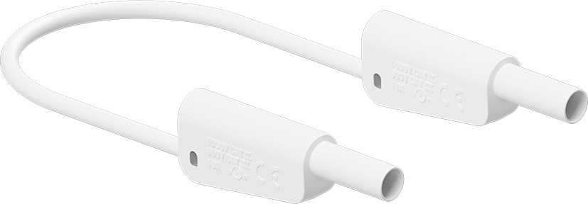 4 mm safety test lead 25 cm white - SLK-4A-F10 white